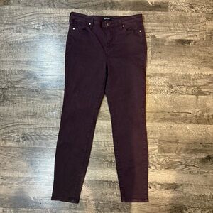 Buffalo David Bitton Hanna Jeans Women’s 8/29 Plum Purple Skinny High Rise